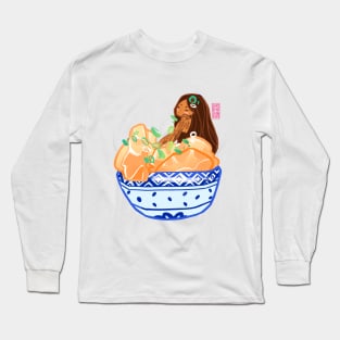 Wonton Soup Dumpling Mermaid Long Sleeve T-Shirt